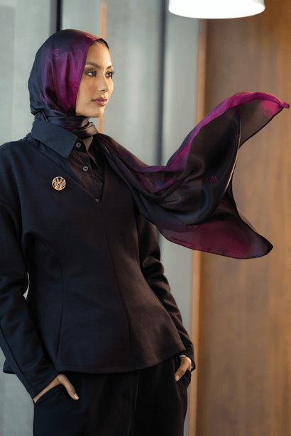Rouge Nuit Premium Silk ScarfPrinted Silk