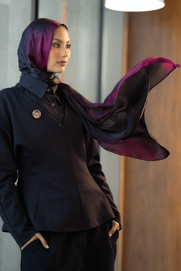 Rouge Nuit Premium Silk ScarfPrinted Silk