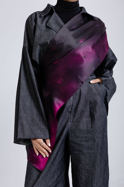Rouge Nuit Premium Silk ScarfPrinted Silk