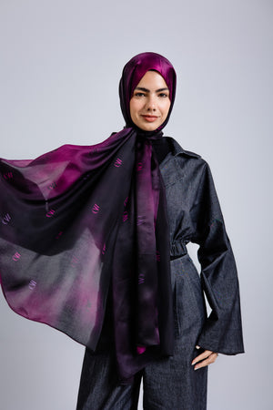 Rouge Nuit Premium Silk ScarfPrinted Silk