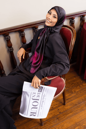Rouge Nuit Square Silk ScarfPrinted Silk