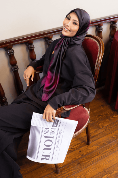 Rouge Nuit Square Silk ScarfPrinted Silk