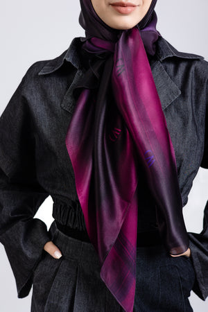 Rouge Nuit Square Silk ScarfPrinted Silk