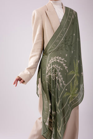 scarf Sunny Days In Olive