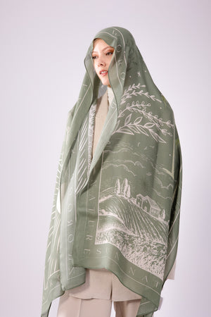 scarf Sunny Days In Olive