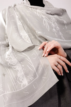 scraf Sunny Days In gray| worood