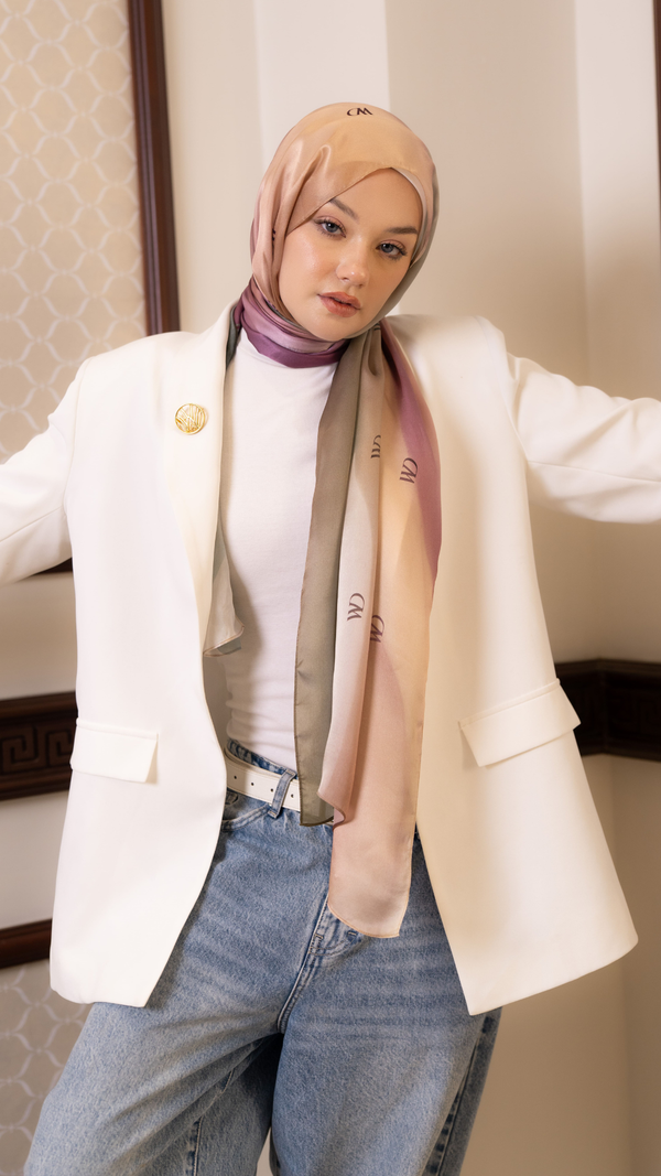  silk scarf Rosée Pastel by worood