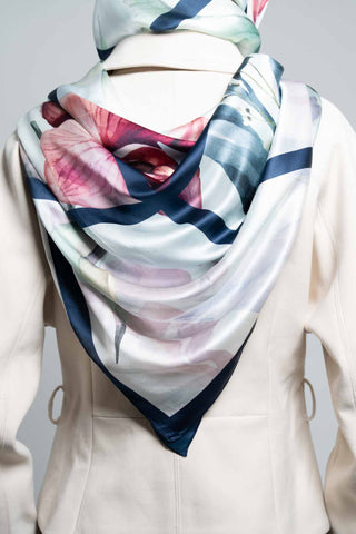 Elysian Square Silk Scarf by WOROOD