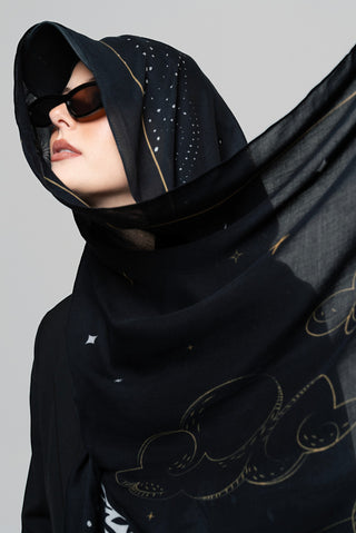 Starfall Printed Premium Modal Scarf by WOROOD