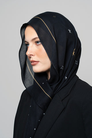 Starfall Printed Premium Modal Scarf by WOROOD