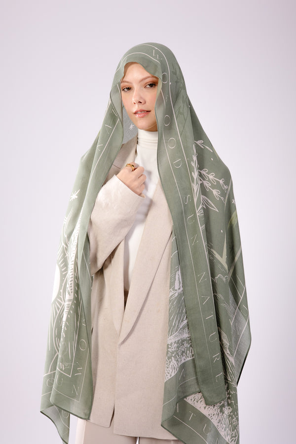 scarf Sunny Days In Olive