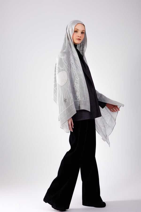 scraf Sunny Days In gray| worood